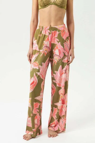 mey Mey Hose lang | FSC-Modal | Flower Whirl, Golden fern, – Produktbild 1 von 2