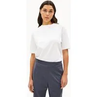 ARMEDANGELS ARMEDANGELS TARJAA Damen Heavyweight T-Shirt aus recyceltem Baumwoll Mix, White, – Produktbild 1 von 1