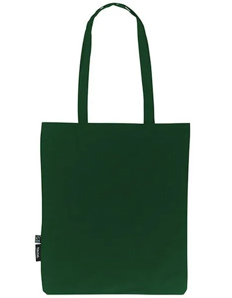 Neutral Neutral Baumwolltasche Einkaufstasche Shopper Lange Henkel 38 x 42 cm, Bottle green, – Produktbild 2 von 3