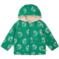 loud proud loud + proud Babys & Kinder Wasserabweisende Jacke mit Teddyfutter, GOTS-zertifiziert, Plant(grün), – Produktbild 1 von 1