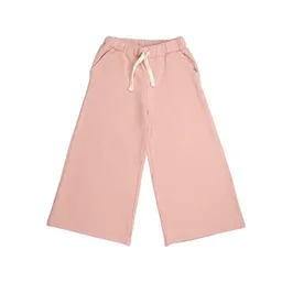 Walkiddy Walkiddy Kinderhose weit GOTS zertifiziert, Bio-Baumwolle, rosa, Katzenmuster, bequem, elastischer Bund – Produktbild 1 von 1