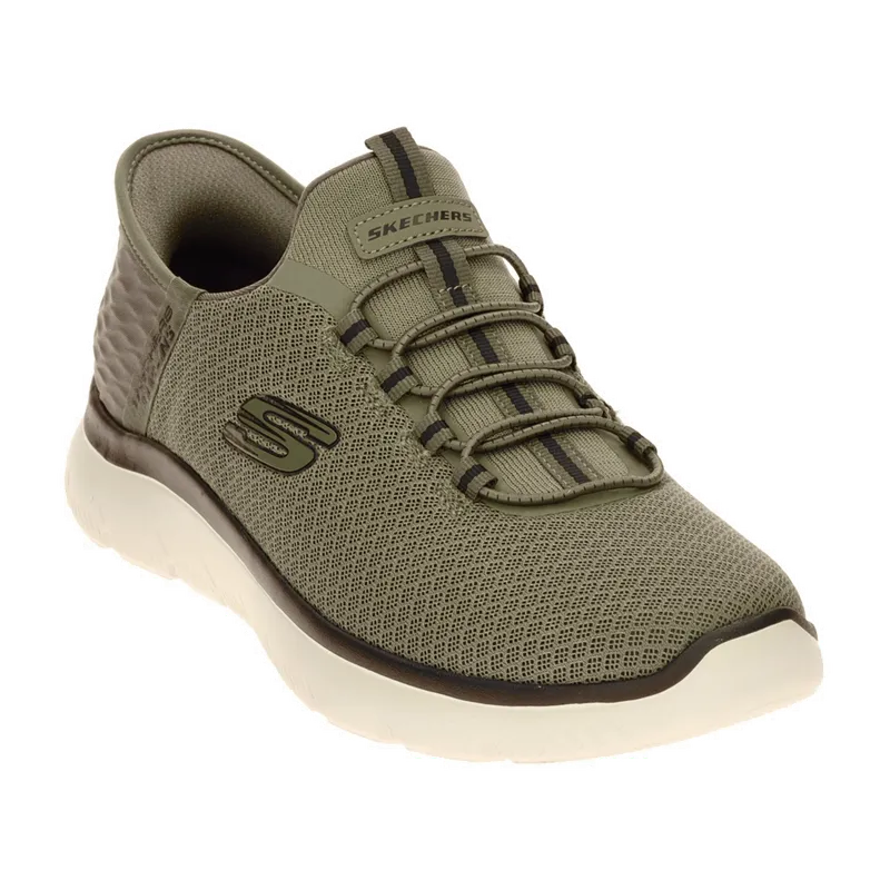 Skechers Skechers Summits Schuhe grün olive SLIP-INS 232457 für Herren, oliv, Größe 49 ½ EU, Oliv, – Produktbild 3 von 8