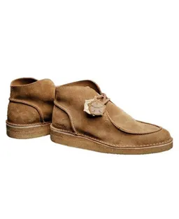 OSWEN OSWEN Hoher Herren Wildlederschuh zum schnüren in braun mit einer Krepesohle Ewaldi – Produktbild 1 von 1