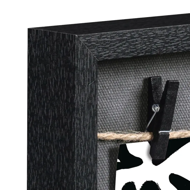 Hama Hama Bilderrahmen "Muro", mit Schnur und Klammern, Schwarz, 16,5 x 21,5 cm – Produktbild 4 von 5