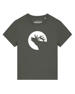 watapparel watapparel T-Shirt Frauen Röhrender Hirsch – Produktbild 1 von 1