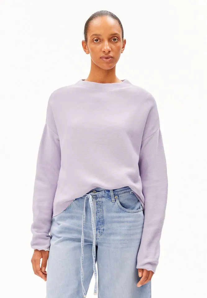ARMEDANGELS ARMEDANGELS Strickpullover MERINAA LINKS LINKS Loose Fit, Lila, – Produktbild 1 von 5