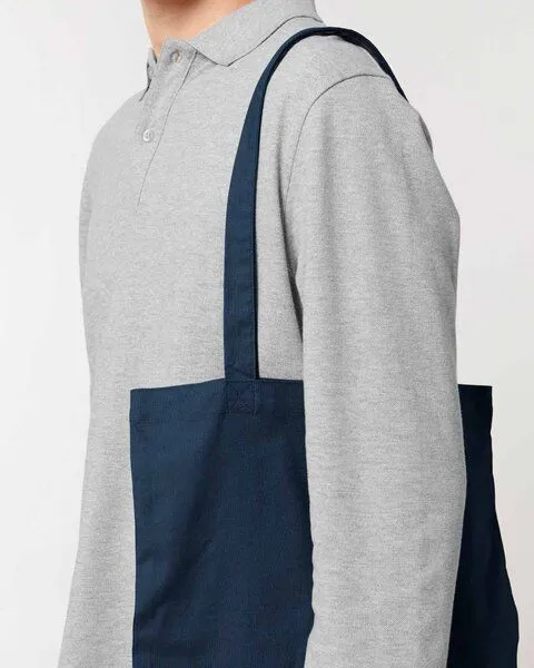 YTWOO YTWOO Leichter Jutebeutel aus 100% Bio Baumwolle, Navyblau, – Produktbild 3 von 4