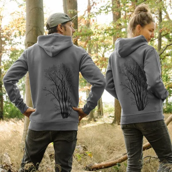 Cmig Cmig Erle mit Elster Kapuzenjacke unisex, Anthracite (grau), – Produktbild 1 von 4