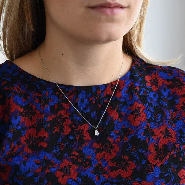 Eppi Eppi Anhänger in Form eines Diamantentropfens Birdie, Weiß, – Produktbild 4 von 4