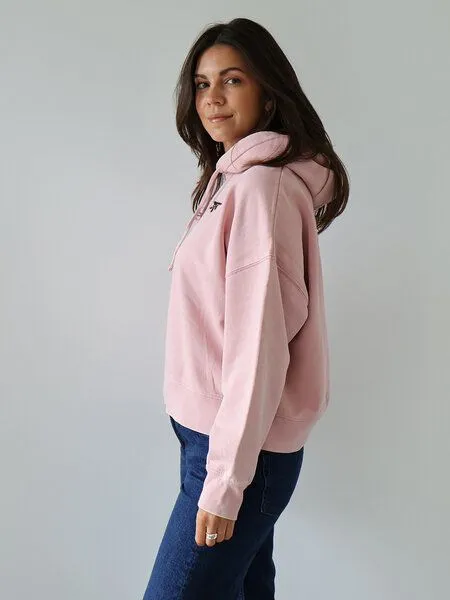 Kultgut Kultgut Kuschelig weich- Vintagelook- Hoodie/ Die kleine Nachtigall, Rosa (rosenholz), – Produktbild 3 von 4