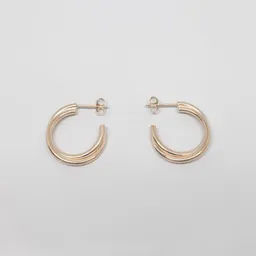 fejn jewelry fejn jewelry Creole double hoop – Produktbild 1 von 1