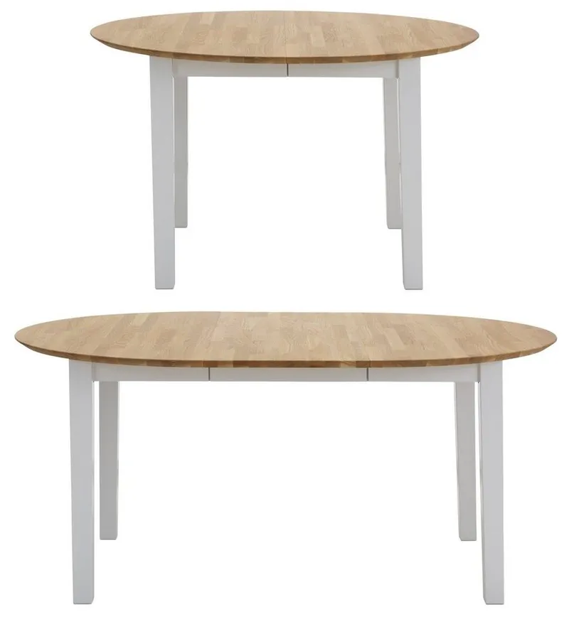 Home affaire Esstisch Time Massivholz FSC Holztisch, Durchmesser 120 cm, mit Auszugsfunktion, Küchentisch, Bestseller, Braun, – Produktbild 3 von 5