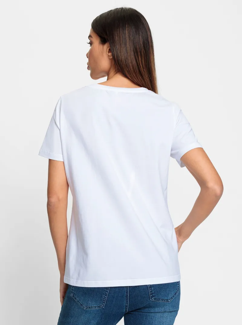 heine Rundhalsshirt weiß, Weiß, – Produktbild 2 von 2