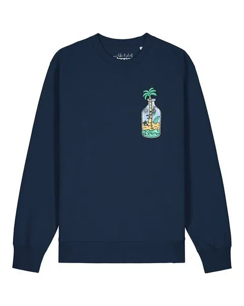 watapparel watapparel Sweatshirt Unisex Holiday in a bottle, French navy, – Produktbild 1 von 2