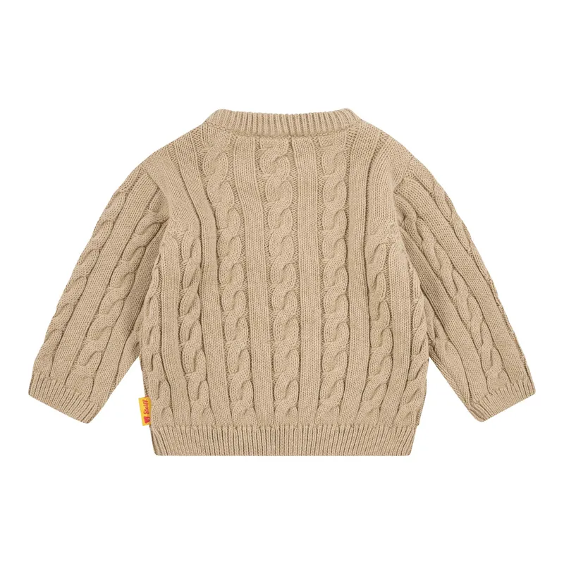 Steiff Steiff Pullover Bär Zopfmuster, Beige, – Produktbild 1 von 2