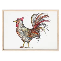 LIGARTI Kunstdruck »Hähnry« von LIGARTI | A4, A3 oder A2 | Wandbild | Poster | Kunst – Produktbild 1 von 1