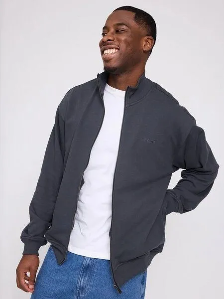 Mazine Mazine Zip Sweatjacke aus Biobaumwolle, Obsidian (grau), – Produktbild 1 von 4