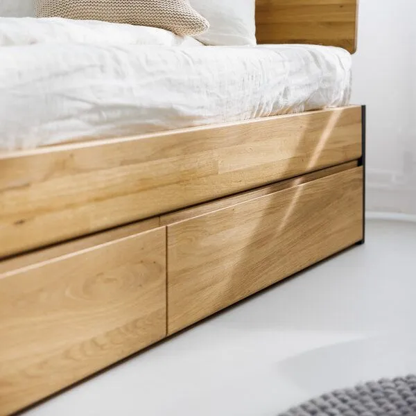 ekomia ekomia Bett Luna Storage, Weiß, – Produktbild 4 von 4
