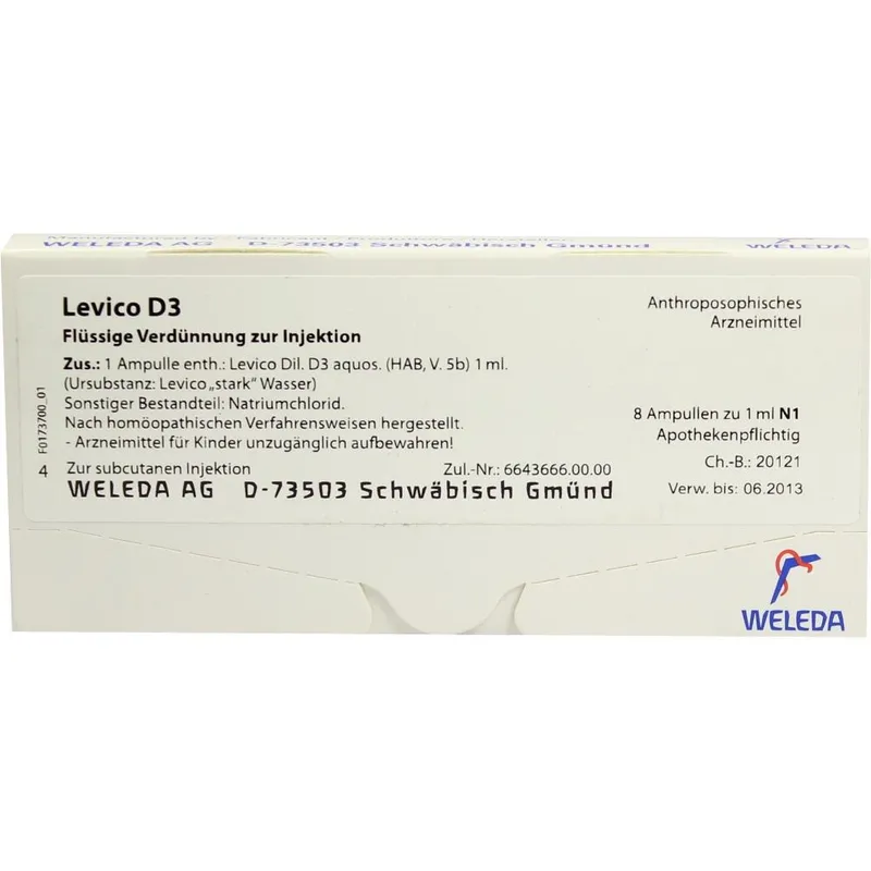 Weleda WELEDA LEVICO D 3 Ampullen 8X1 ml Ampullen – Produktbild 1 von 1