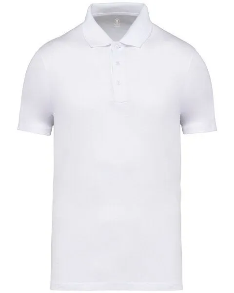 YTWOO YTWOO Organic Classic Herren Poloshirt aus reiner Bio-Baumwolle, Weiß, – Produktbild 1 von 2