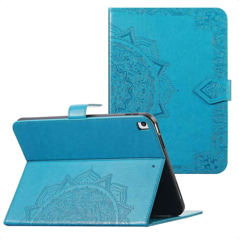 imoshion imoshion Mandala Klapphülle für das Apple iPad 9 (2021) 10.2 Zoll / iPad 8 (2020) 10.2 Zoll / iPad 7 (2019) 10.2 Zoll, Türkis, – Produktbild 1 von 1
