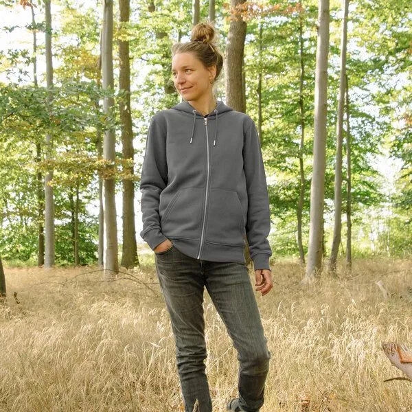 Cmig Cmig Erle mit Elster Kapuzenjacke unisex, Anthracite (grau), – Produktbild 4 von 4