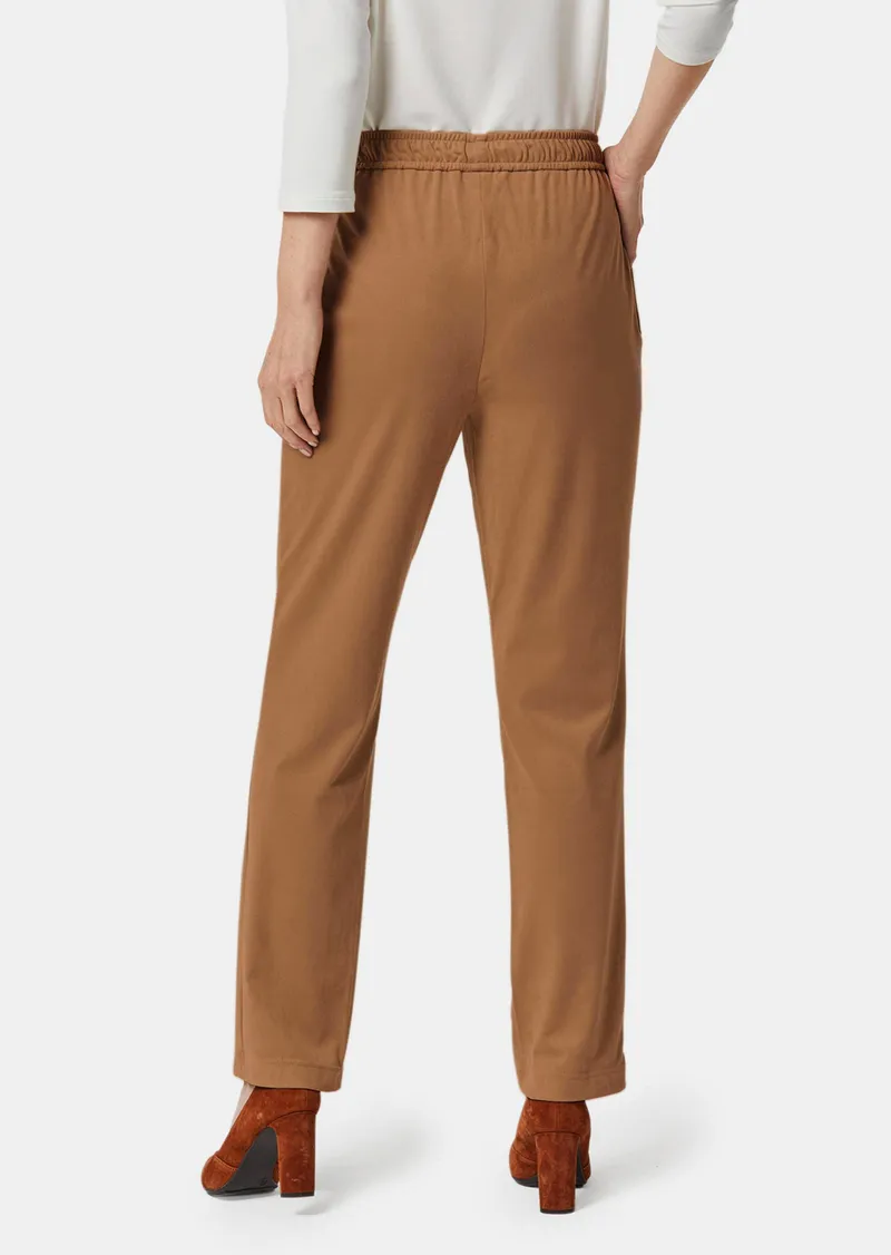 Goldner Stretch Hose SARA in Veloursleder-Optik - camel - Gr. 48 von Goldner Fashion, Braun, – Produktbild 3 von 3