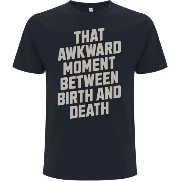 Spreecult Spreecult Awkward Moment - Bio und Fair - Männer Unisex T-Shirt - Fun Spirituell, Grau, – Produktbild 1 von 2