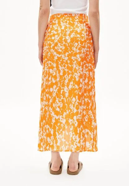 ARMEDANGELS ARMEDANGELS SAALANJA MANGORANGE - Damen Webrock Regular Fit aus TENCEL Lyocell, Mangorange, – Produktbild 2 von 4
