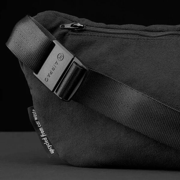 Airpaq Airpaq Bauchtasche aus Lederimitat, Schwarz, – Produktbild 3 von 4