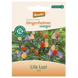 Bingenheimer Saatgut Peperoni Lila Luzi – Produktbild 1 von 1