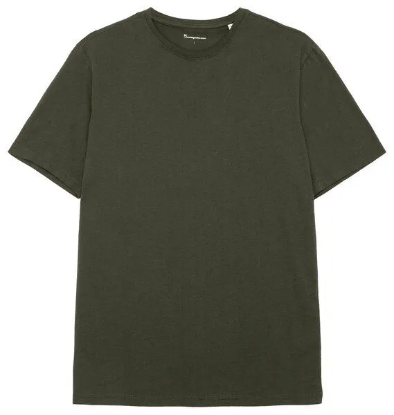 KnowledgeCotton Apparel KnowledgeCotton Apparel Basic T-Shirt, Forrest night, – Produktbild 1 von 4