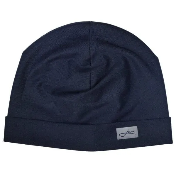 Lou-i Lou-i Baumwollmütze Made in Germany - Bequeme Wintermütze, Dunkelblau, – Produktbild 2 von 8