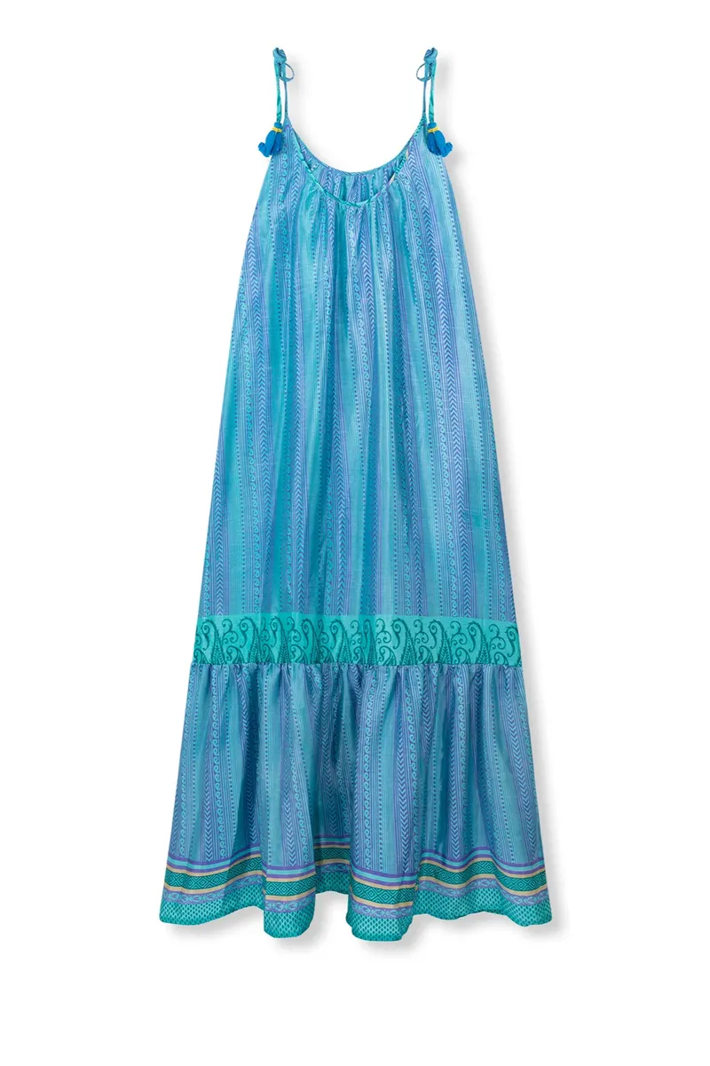 el.résidu el.résidu Damen vegan Kleid Myra, Hellblau, – Produktbild 2 von 2