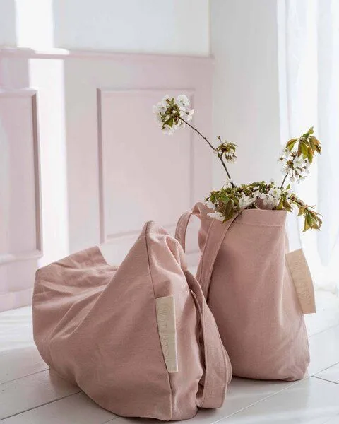 TINTOK TINTOK Rima Canvas Tasche 100 % Bio-Baumwolle GOTS-zertifiziert, Rose, – Produktbild 4 von 4