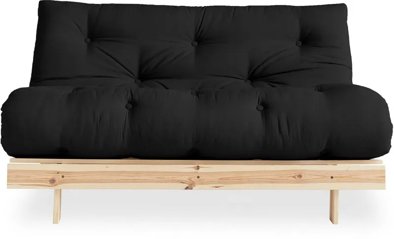 Karup Design Daybett Roots Sofa Bed, Schlafsofa, Bettfunktion, FSC®-Massivholz, Inkl. Futonmatratze, Made in Europe, langlebig, B: 140 oder 160 cm, Grau, – Produktbild 3 von 5