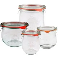 mikken mikken WECK Tulpengläser 6er Set 220 ml - 850 ml - Einmachglas Wecklgas mit 6 Beschriftungsetiketten – Produktbild 1 von 1