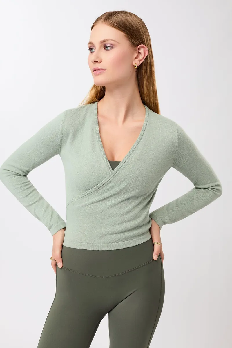 mandala MANDALA Damen vegan Strickjacke Zum Umhängen Wüstengrün, Grün, – Produktbild 2 von 2