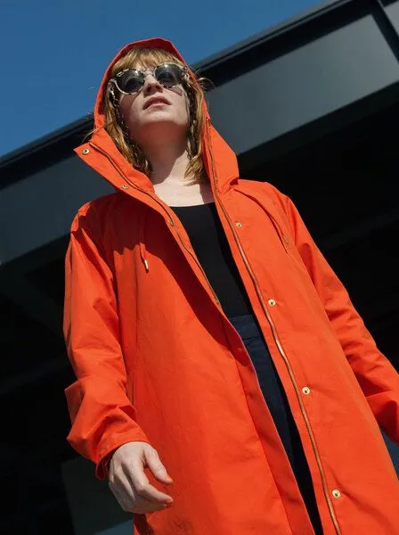mvdham Allwetter Mantel aus Ventile® Baumwolle mvdham, Blaze orange (orange), – Produktbild 3 von 4