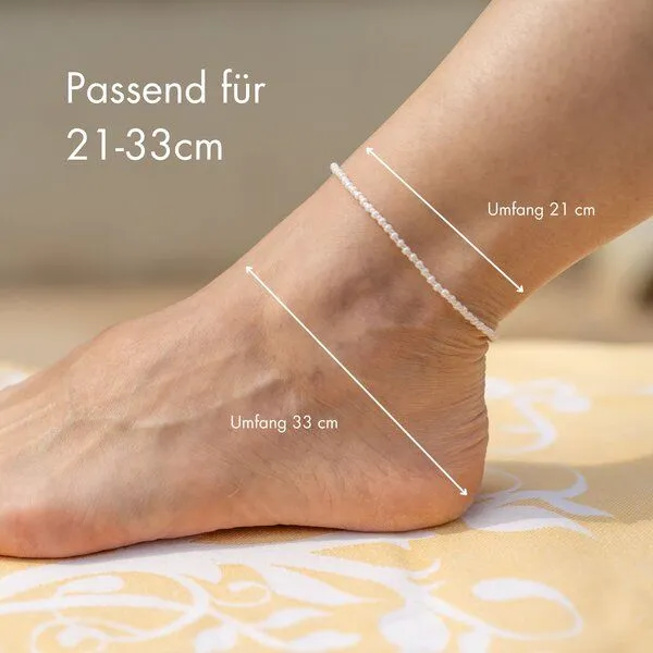 juni juni Blaues Fußkettchen "Crystal Wave" – Produktbild 4 von 4