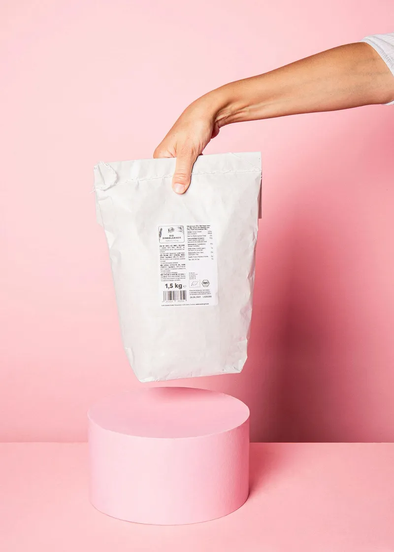 KoRo Bio Dinkelgrieß 1,5 kg – Produktbild 5 von 5