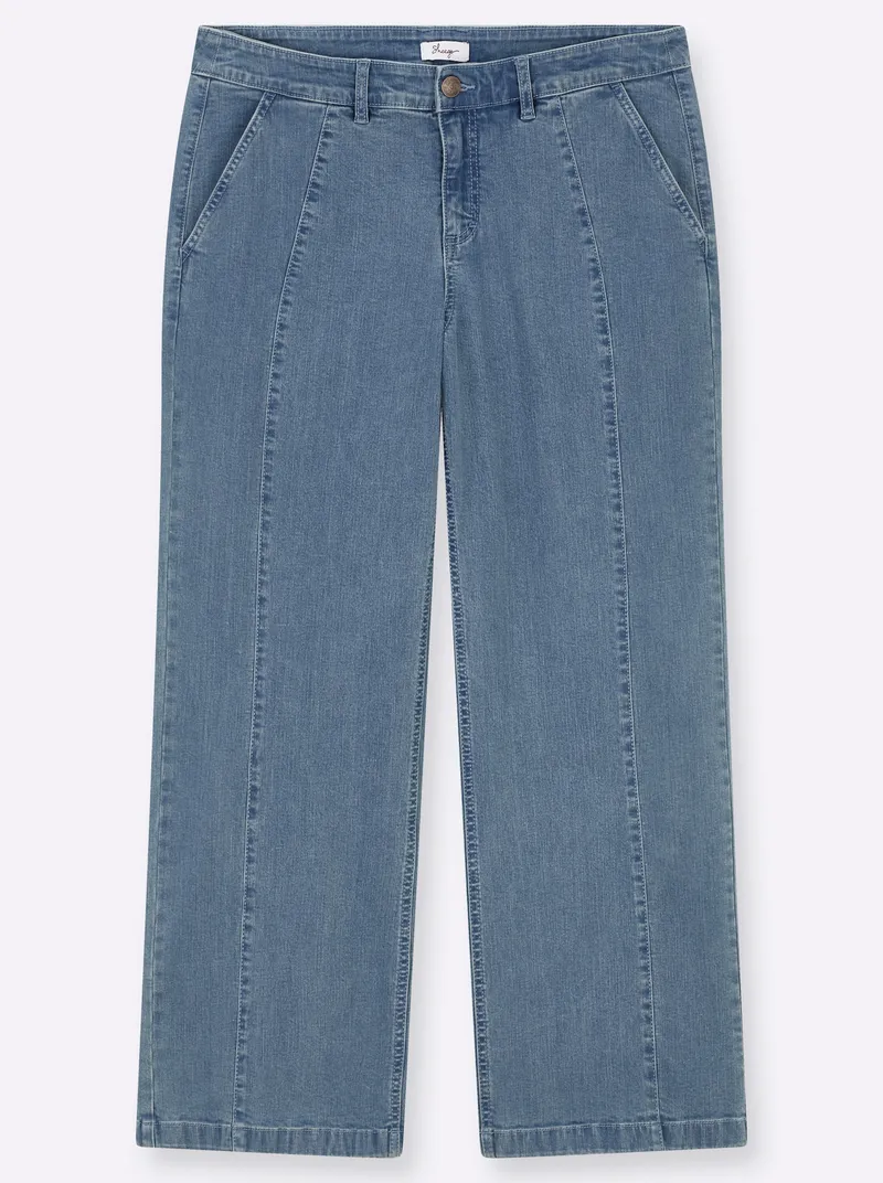sheego Jeans blue-bleached, Blue-bleached, – Produktbild 1 von 3