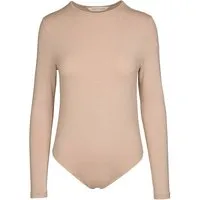 ORGANICATION ORGANICATION Bio-Damen-Body mit Rundhalsausschnitt, langarm, beige, Gr. L – Produktbild 1 von 1