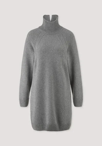 hessnatur hessnatur Strickkleid Relaxed aus Bio-Merinowolle mit Bio-Baumwolle, Grau, – Produktbild 4 von 4