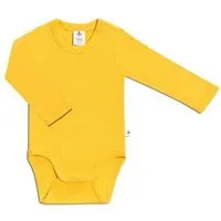 Leela Cotton Leela Cotton Baby Kinder Body Langarm Bio-Baumwolle Rippjersey 2005, Gelb-sonnen, – Produktbild 1 von 1