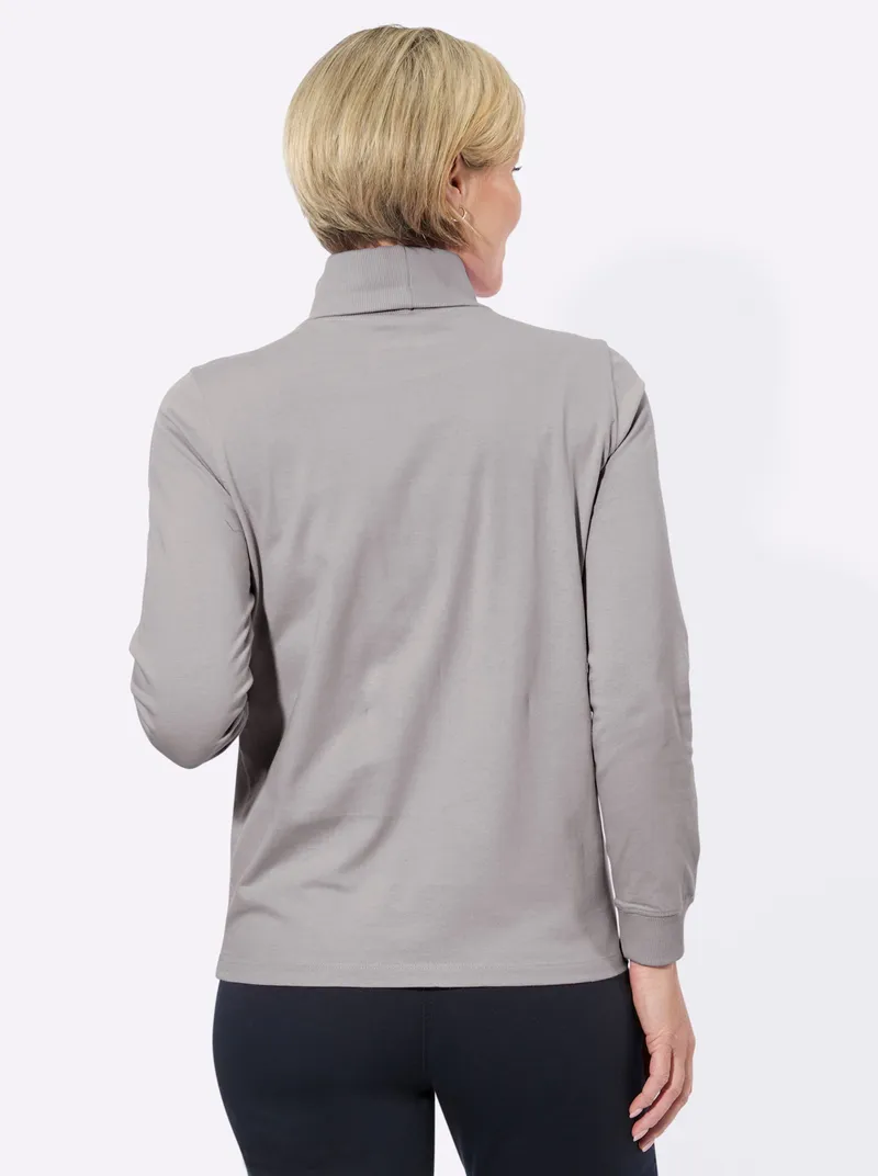 Witt Rollkragenshirt steingrau + anthrazit, Steingrau + anthrazit, – Produktbild 2 von 3