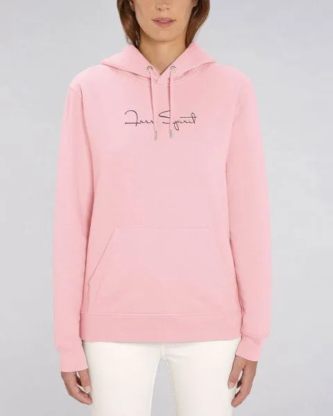 Human Family Human Family Bio Unisex Hoodie - "Charmer - Free Spirit" in verschiedenen Farben, Cotton-pink, – Produktbild 3 von 4
