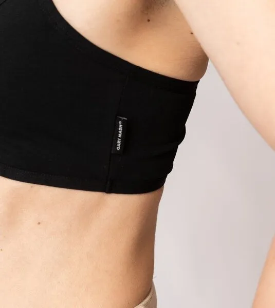 Gary Mash GARY MASH Bandeau BH aus Biobaumwolle, Schwarz überkreuz, – Produktbild 4 von 4