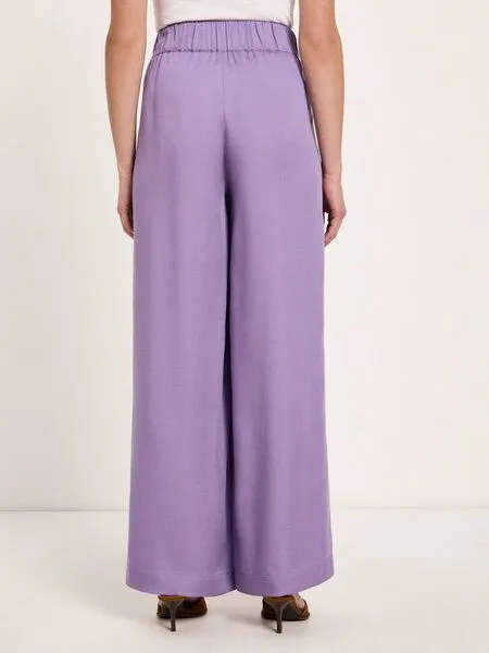 LANIUS LANIUS Hose mit weitem Bein aus TENCEL, Purple haze, – Produktbild 4 von 4