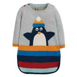 Frugi Frugi Kleid Pinguin gestrickt in grau-bunt – Produktbild 1 von 1